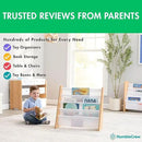 Humble Crew 9-Bin Toy Organizer – Journey Natural Wood with White Plastic Bins, 3-Tier Storage Solution for Kids' Playrooms and Nurseries by CozyNest Decor