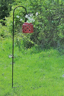 Ashman Black Shepherd Hook 48 Inch (2 Pack), 10MM Thick, Super Strong, Rust Resistant Steel Hook Ideal for Use at Weddings, Hanging Plant Baskets, Solar Lights, Lanterns, Bird Feeders. by GreenHaven Gardens