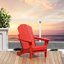 Westin Outdoors Laguna WO Home Outdoor Adirondack Folding Chair Lounger Seat Traditional Retro Home Furniture for Beach, Balcony, Backyard, Lawn, Patio, Pool, Deck, Garden (Red) by GreenHaven Gardens