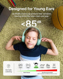 Belkin SoundForm Mini - Wireless Bluetooth Headphones for Kids with 30H Battery Life, 85dB Safe Volume Limit, Built-in Microphone - Kids On-Ear Earphones for iPhone, iPad, & More - Mint w/Case by TinyTreasures Baby Boutique