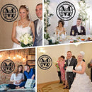 Custom Metal Sign | Personalized Family Name Sign | Monogram Wall Decor | Metal Name Sign| Split Letter Name | Anniversary Wedding Gifts| Custom Outdoor Signs | Metal Wall Art | Couple Gift by CozyNest Decor