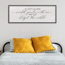 LuZhiQiang If I Lay Here Would You Lie With Me Sign Wall Decor 40"×15" Wood Framed Master Bedroom Above Over Bed Inspirational Wall Art (Black) by CozyNest Decor