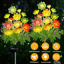 Kohlrabi Solar Garden Lights Outdoor, 2 Pack Upgraded Succulent Solar Lights, Mothers Day Gifts for Woman Mom Grandmom, Succulent Plant Yard Decor Waterproof for Lawn Patio Pathway by GreenHaven Gardens