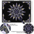 Damanse Floral Tapestry Wall Hanging Cute,Boho Wall Tapestry for Bedroom Aesthetic,Mandala Living Room Decor for Teen Girls (Purple, 59.80" x 78.70") by CozyNest Decor