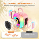 Mini Karaoke Machine for Kids Adults: Portable Karaoke Machine with 2 Wireless Mics for Home Party - Singing Karaoke Speaker Toy Gift for Girls Boys Ages 4 5 6 7 8 9 10 11 12+ Years Old Birthday by TinyTreasures Baby Boutique