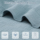 Muslin Baby Lounger Cover Soft Organic Cotton Slipcover Fits Newborn Lounger for Baby Boys and Girls (Blue) by TinyTreasures Baby Boutique