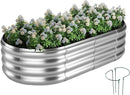 Raised Garden Bed, 4x2x1ft Raised Beds for Gardening Outdoor for Vegetables Flowers Ground Planter Box，Galvanized Raised Garden Beds by GreenHaven Gardens