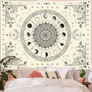 Lunerfex Mandala Moon Tapestry Boho Tapestry for Bedroom Black and White Tapestries Wall Hanging Living Room Wall Art and Home Decor 44x60 by CozyNest Decor