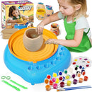 Vinkp Pottery Wheel for Kids - Complete Pottery Painting Kit Arts and Crafts for Kids Ages 8-12 with Air Clay Art Supplies for Girls Boys Toys Birthday Christmas Gifts for 6 7 8 9 10 11 12 - Blue by TinyTreasures Baby Boutique