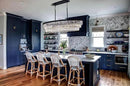 TOCHIC Crystal Chandelier 47 inch, 9 Lights Large Black Crystal Chandeliers for Dining Room, Modern Farmhouse Oval Chandelier Kitchen Island Lighting Fixture for High Ceiling, Living Room, Bar by CozyNest Decor
