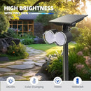 Barrina Solar Spot Lights Outdoor, 360° Horizontal Adjustable, 24 LEDs RGB Color Changing Solar Spotlight, IP65 Waterproof, Auto On/Off Solar Powered Landscape Lights for Outside Garden Yard, 2 Pack by GreenHaven Gardens