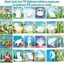 90shine 4PCS Crafts for Kids Ages 4-8 Sticker Paint Books Includes Dinosaur Marine Land Animals Multicolored Design Gifts Create 40 Pictures by TinyTreasures Baby Boutique