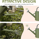 Metal Watering Can, One Gallon Watering Cans Stainless Steel for Outdoor Indoor Garden Plants Watering (Emerald Green) by GreenHaven Gardens
