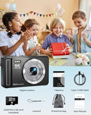 5K Digital Camera - 72MP UHD Digital Cameras for Photography - Autofocus Point and Shoot Small Camera with Flash for Kids - 2.8 Inch Screen Compact Portable Vlogging Camara with 16X Zoom, 32GB SD Card by TinyTreasures Baby Boutique
