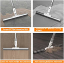 Squeegee Broom for Floor, 17" Rubber Squeegee with 51" Aluminum Alloy Pole for Bathroom Tile, Garage Concrete, Deck, Shower Glass, Window Cleaning, Squeegee Broom for Household Floor by GreenHaven Gardens