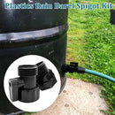 4 Pack Rain Barrel Spigot kit 3/4'' Plastic Garden Hose Shut Off Valve Kit With 3/4 GHT Bulkhead Fitting for Rain Barrels Aquariums Water Tanks Tubs Pools Spigot by GreenHaven Gardens