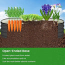 2 Pcs 4.5x2x2ft Oval Raised Garden Bed, Galvanized Raised Beds,Open-Ended Base Metal Raised Planter Beds,Garden Bed Outdoor,Planter Raised Boxes for Vegetables, Flowers,Tool-Free Asse,Gray by CozyNest Decor