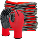 Evridwear Work Gloves with Grip Rubber Coated for Men Women Warehouse Mechanic,12 Pairs Bulk by GreenHaven Gardens