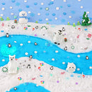 LAWOHO 6 Packs Snow Slime Kit - Butter, Clear, Water, Cloud Slimes, Fluffy Slime Making Kit for Kids with Cute Charms & Add-ins, Blue Kids Slimes Kits for Girls & Boys Birthday Christmas Easter Gifts by TinyTreasures Baby Boutique