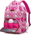 Wrangler Aztec Backpack Multifunction Baby Travel Bag with Changing Pad, Stroller Straps and Pacifier Case WG2204-91103PK by TinyTreasures Baby Boutique