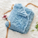 GONAAP Fuzzy Faux Fur Throw Blanket Light Blue Super Soft Cozy Plush Fuzzy Shaggy Blanket for Couch Sofa Bed (Light Blue, Throw(50"x60")) by CozyNest Decor