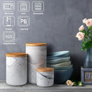 Yangbaga Coffee Canister with Airtight Lid, Ceramic Sugar Canisters Sets for the Kitchen, Food Storage Containers for Ground Coffee,Tea,Sugar,Spice