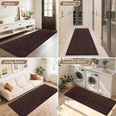 BEQHAUSE Dirt Trapper Door Mat 24" x 60", Doormat Non-Slip Entryway Rugs Washable, Dog Door Mat Stain Resistant and Absorbent Welcome Floor Mat for Front Back Door, Muddy Wet Shoes & Paws, Brown by CozyNest Decor