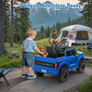 12V Ride on Car Licensed Ford F-150 Raptor, Kids Electric Car with Remote Control, LED Light/Music/MP3, Truck Bed Storage, 3-Point Seat Belt (12V, Blue) by TinyTreasures Baby Boutique
