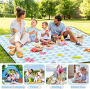 Extra Large Picnic Blanket Waterproof,80"x 80"Foldable Machine Washable Beach Blankets,Outdoor Blanket for 6-8 Adults,Picnic Mat Suitable for Indoor Crawling,Park Beach,Camping,Hiking,Travel( Flower) by TinyTreasures Baby Boutique
