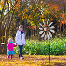 DREAMYSOUL Outdoor Wind Spinner 33" Metal Wind Sculpture Waterproof Fluorescence Wind Spinners for Garden Patio Lawn Decoration by GreenHaven Gardens