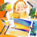 Art Supplies, iBayam 150-Pack Deluxe Wooden Art Set Crafts Drawing Painting Kit with 1 Coloring Book, 2 Sketch Pads, Creative Gift Box for Adults Artist Beginners Kids Girls Boys by TinyTreasures Baby Boutique
