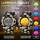 Kids Watch,Boys Watch for 3-15 Year Old Boys,Digital Sport Outdoor Multifunctional Chronograph LED 50 M Waterproof Alarm Calendar Analog Watch for Children with Silicone Band,Kids Gift by TinyTreasures Baby Boutique