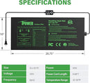 iPower 10" x 20.75" Waterproof Durable Seedling Heat Mat with Digital Thermostat Control Warm Hydroponic Plant for Indoor Gardening Germination Starting by GreenHaven Gardens