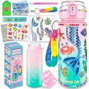 EDsportshouse Decorate Your Own Water Bottle Kits for Girls Age 4-6-8-10,Mermaid Painting Crafts,Fun Arts and Crafts Gifts Toys for Girls Birthday Christmas(Mermaid) by TinyTreasures Baby Boutique