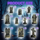 20Pcs Halloween Mini Tombstones Figurines, Plastic Miniature Tombstones Set Mini Gravestones Halloween Decorations for Miniature Graveyard Scene Haunted House DIY Crafts by CozyNest Decor