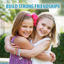 Chilpals Friendship Bracelet Making Kit for Girls,Arts and Crafts for Kids Ages 8-12,Birthday Gifts Ideas for Girl 7 8 9 10 11 Year Old - 2 in 1 Bracelets String Maker Toys Set (White) by TinyTreasures Baby Boutique