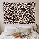 HZOHNAGO Leopard Print Tapestry Rustic Brown Leopard Wild Animal Printed Wall Tapestry Painting Wall Hanging for Bedroom Living Room Dorm 60" W x 40" H by CozyNest Decor