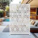 Outdoor Privacy Screen,72" H×47" W Metal Privacy Screen, Freestanding Privacy Fence Panels for Patio by GreenHaven Gardens