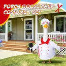 Geyoga Chef Goose Outfit Costume Yard Lawn Porch Clothes for 23'' Plastic Goose Outdoor Patio Art Decoration by GreenHaven Gardens