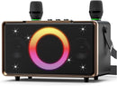 GFEEN Portable Bluetooth Speaker: 200W Peak, 15H Playtime, Wireless Speakers with Microphone, 5″ Subwoofer, Loud Sound, Light Show, Fast Charging for Outdoor, Party, Backyard(Gold with 2Mic) by TinyTreasures Baby Boutique
