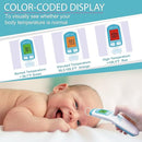 Amplim Non-Contact Forehead Thermometer & Case for Adults, Kids, Baby, FDA Cleared, Medical Grade, Touchless Infrared, 1-Sec Reading, Fever Alarm, Memory Recall, Quiet Mode, (White) by TinyTreasures Baby Boutique