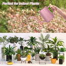Watering Can Indoor Plants, 35 oz/1000 ml Metal Stainless Steel Watering Can Pot with Long Spout for Indoor House Plants Bonsai Outdoor Garden Flower Decorative (Pink) by GreenHaven Gardens