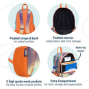 Wildkin 15-inch Kids Backpack – Durable, Padded, Adjustable for School & Travel - Orange Shimmer by TinyTreasures Baby Boutique