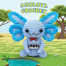 Pnytty Crochet Kit for Beginners, Crochet Animal Kits for Starters with Step-by-Step Video Tutorials, Blue Axolotl Knitting Kit with Easy-to-See Stitches Yarn, Crochet Hooks for Adults Easy Craft by TinyTreasures Baby Boutique