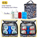 Breastmilk Cooler Bag with Ice Pack Fits 4 Baby Bottles Up To 9 Ounce Insulated Coolers Bag Breast Milk Cooler on the Go with Strap Baby Bottle Cooler Bag for Nursing Mom Daycare or Travel by TinyTreasures Baby Boutique
