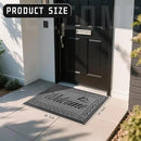 Yimobra Welcome Mat Outdoor Indoor, Waterproof Heavy Duty Front Door Mat Outside Entrance, Extra Sturdy Non-Slip Doormat, Low Profile, Dirt Trapping, 36x24 Inches, Black Gray by CozyNest Decor