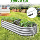 6x2.3x1ft Raised Garden Bed for Flowers, Outdoor Raised Planter Box, Backyard Raised Garden Bed for Plant by GreenHaven Gardens