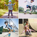 DaCool Kids Bike Helmet Set Skateboard Knee Pads - Kids Helmet Elbow Pads Wrist Guards Adjustable for 3~10yrs Girl Boy Kids Protective Gear Set for Sport Cycling Bike Roller Skating Scooter by TinyTreasures Baby Boutique