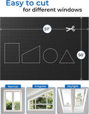 Sumobaby Blackout Curtains for Bedroom Portable 50"x57",No Drill Black Out Shades with Upgraded Hook&Loop Tapes,100% Blackout Window Cover,Easy to Cut Fit Blinds for Bedroom,Nursery(2 Panel,Black) by TinyTreasures Baby Boutique