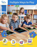 TEKFUN Toys for Kids, 10in 2 Pcs LCD Kids Writing Tablet Erasable Doodle Board Reusable Drawing Pad for Kids Boys with Anti-Lost Stylus, Car Trip Blue Toys Christmas Birthday Gift for Ages 3 4 5 6 7 by TinyTreasures Baby Boutique